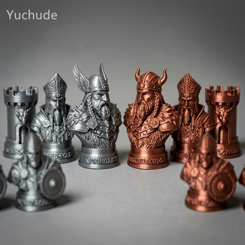 Board Game Vikings - Figurki do szachów w stylu wikingów,
