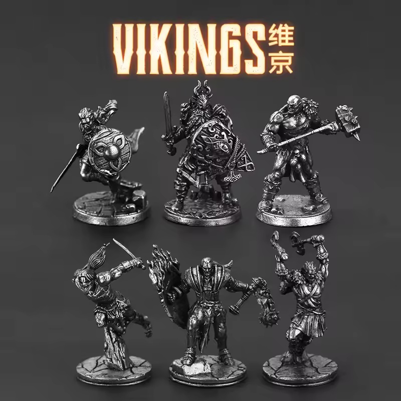 Biały mosiężny model miniaturo – Board Game Vikings recenzja i cena