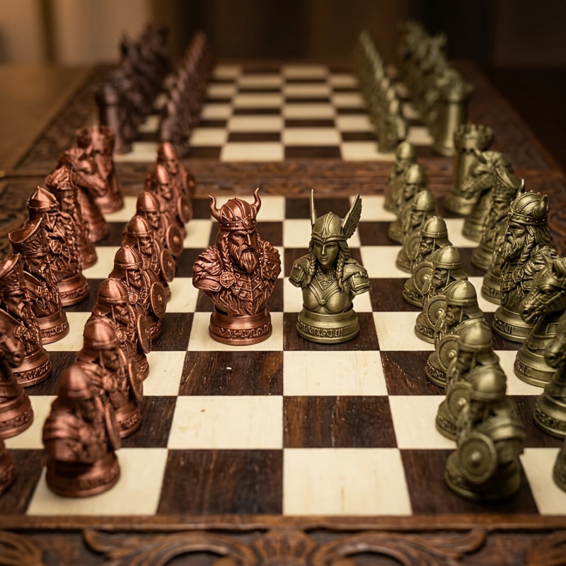 Figurki do szachów w stylu wik – Board Game Vikings recenzja i cena
