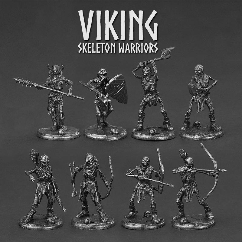 Figurki akcji wikingów, czaszk – Board Game Vikings recenzja i cena